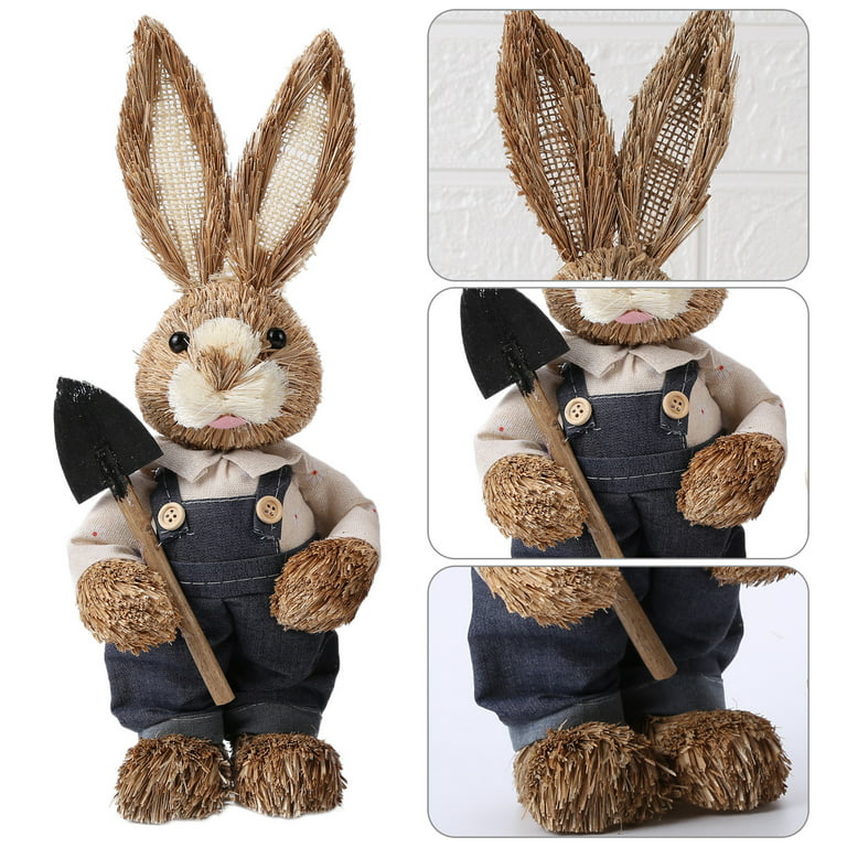 Young Rabbit Standing Real Life Ornament by Vivid Arts E 